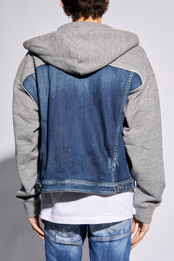 アウトレット福袋 Hoodie Dsquared2 with Shirt Tee Print Garden PS | trim denim Clothing